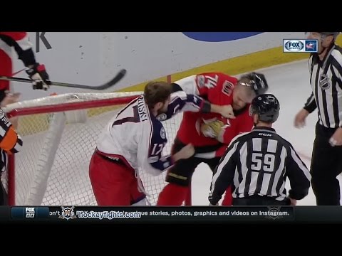 Brandon Dubinsky vs Mark Borowiecki