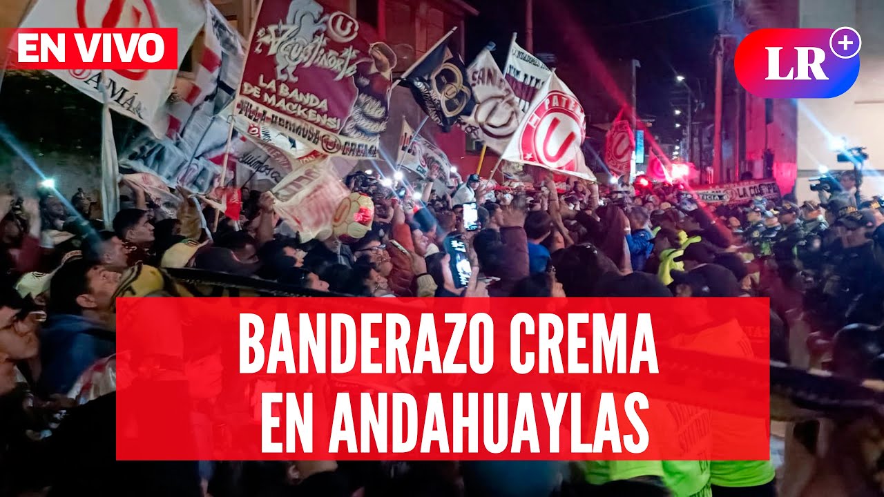 BANDERAZO de la hinchada de UNIVERSITARIO en ANDAHUAYLAS | #EnVivoLR