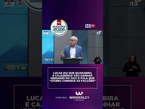 LUCAS PROMETE CICC EM GUARABIRA E CAJAZEIRAS E ALFINETA CÍCERO SOBRE FACÇÕES