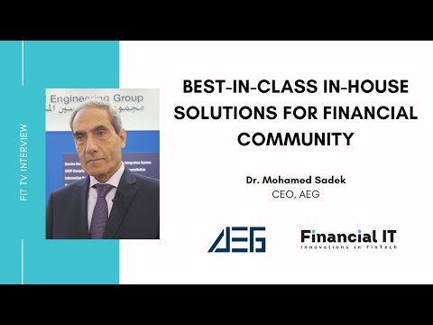 Financial IT interviews Dr. Mohamed Sadek, CEO, AEG at Sibos 2022