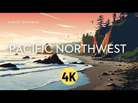 Flying Over the Pacific Northwest 2024 | 1 hr video 4k | Small Emotions Piano