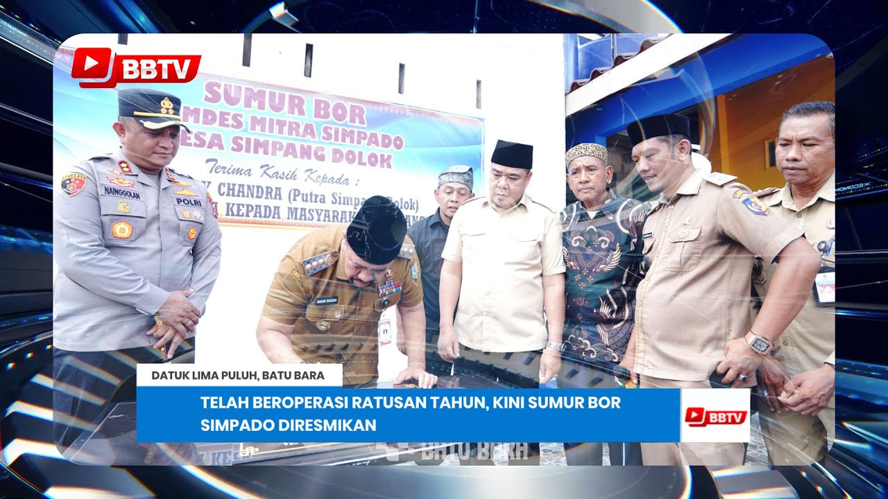 TELAH BEROPERASI RATUSAN TAHUN, KINI SUMUR BOR SIMPADO DIRESMIKAN