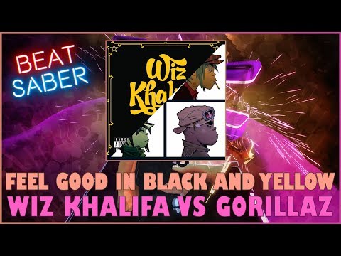 Spooky Beat Saber - Feel Good in Black and Yellow (Wiz Kalifa vs Gorillaz)