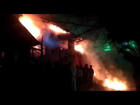 Cowshed gutted in a fire mishap at Awneera village of Zainpora.