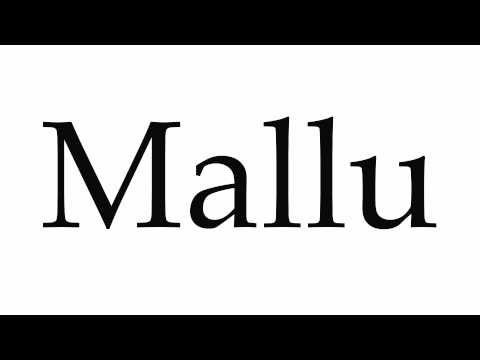 How to Pronounce Mallu