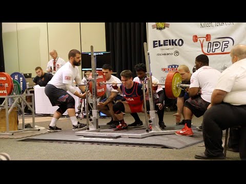 Taylor Atwood 74kg/163lb class IPF Worlds 2016 722.5kg/1,593lbs