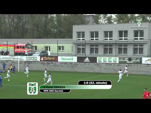 Sestřih utkání MFK OKD Karviná vs. FK Fotbal Třinec