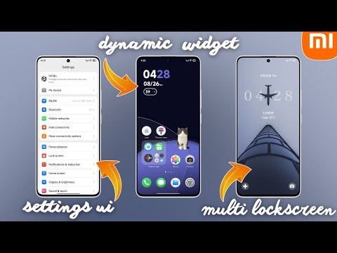Custom Theme With Dynamic Widget & Multi Lockscreen Xiaomi HyperOS | Xiaomi Theme Hub