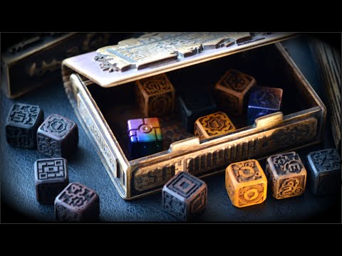 Steampunk Dice with Exclusive box and Dice Tower