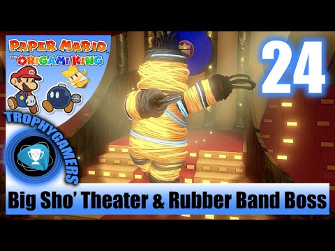 Paper Mario The Origami King - Big Sho’ Theater & Rubber Band Boss Fight Walkthrough Part 24