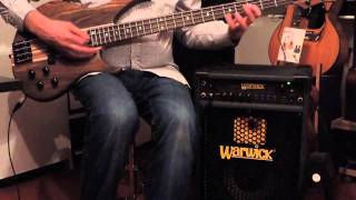 Video thumbnail for Harley Benton HBZ 2004 Bass Warwick Cube 100 Amp by rolatau