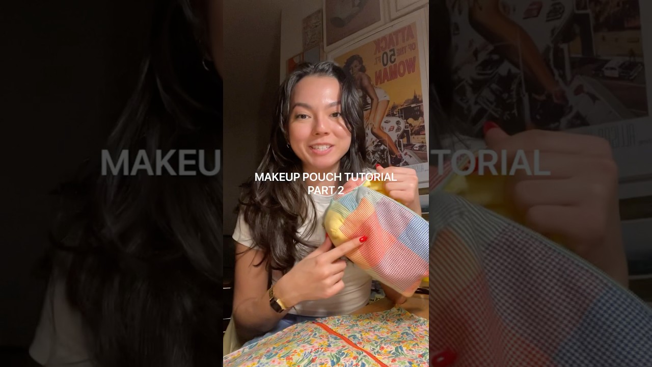 Part two! #makeuppouch #diytutorial #diyideas #sewingtutorial how to make a makeup pouch