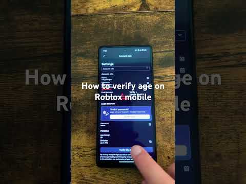 How to verify age on Roblox mobile
