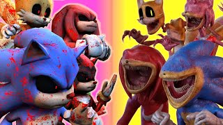 Shin Sonic Tapes vs Evil Sonic Animatronics | SFM Animation Battle