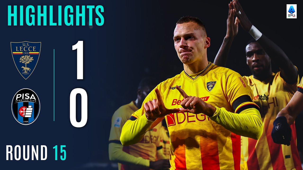 LECCE-PISA 1-0 | HIGHLIGHTS | Stulic goes off the mark with an important win | SERIE A 2025/26