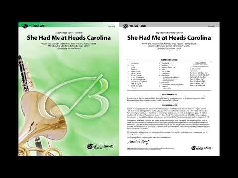 She Had Me at Heads Carolina, arr. Michael Kamuf – Score & Sound
