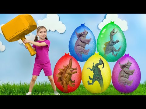 Giant Dinosaurs from Surprise Eggs! 🥚🦖A Fun Adventure with Vania Mania Kids