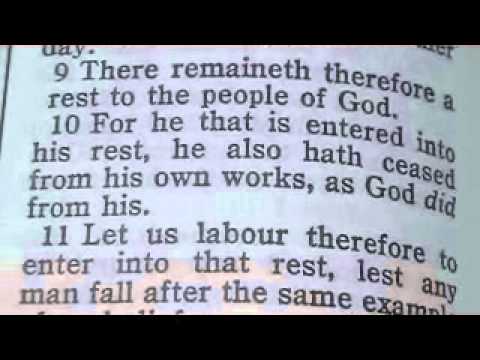 1110 Hebrews 4 Chronological Bible (enter into that rest)