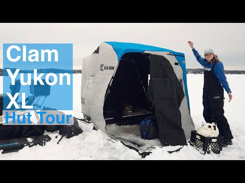 Ice Shelter Tour! Clam Yukon XL Thermal Flip Over