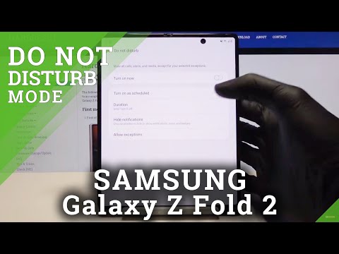 How to Enable Do Not Disturb Mode in SAMSUNG Galaxy Z Fold 2 – Silent Settings