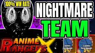 This Is The *BEST* Team To Solo The  Spiral Invasion Rifts On NIGHTMARE In Anime Rangers X!