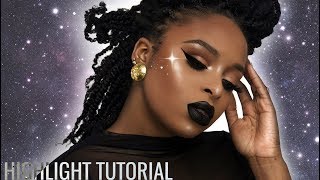 How to apply highlighter for beginners + Best Highlighters on Brown:Dark Skin