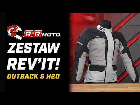 REVIT OUTBACK 5 H2O _ tekstylny trójwarstwowy komplet motocyklowy do turystyki z AA