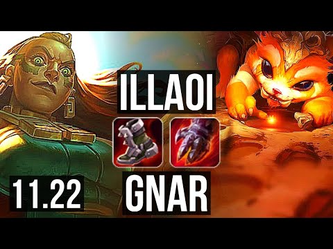 ILLAOI vs GNAR (TOP) | 5/0/3, 1.4M mastery | BR Master | 11.22