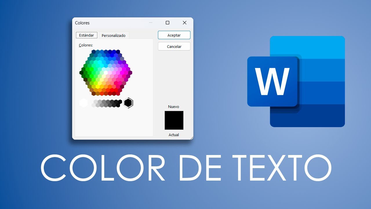 Cómo poner COLOR AL TEXTO en Word