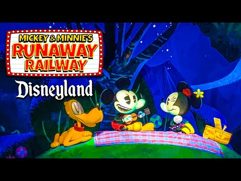 NEW Mickey & Minnie's Runaway Railway FULL Ride POV [4K]  Disneyland - Mickey's ToonTown