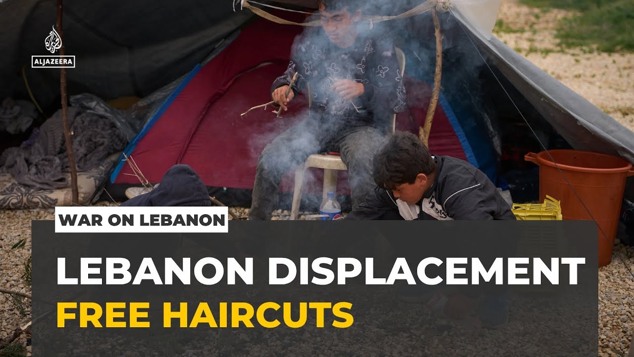 Lebanon ceasefire : Barber gives free haircuts to displaced people