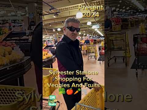 How Sylvester Stallone Shopping for Fruits and vegetables ✨🍎🥕 #sylvesterstallone #hollywood