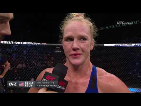 Holly Holm Viciously Knocks Out Bethe Correia At UFC Singapore (Post-Fight Videos)