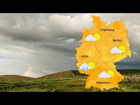 Örtlich kräftiger Regen in Sicht (09.07.2018)