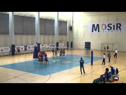 Dwie ostatnie akcje meczu Silesia Volley Mysłowice - AZS Gliwice