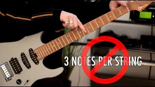 Video thumbnail for Stop Playing Using 3 Notes Per String - Try This Instead by Rick Graham