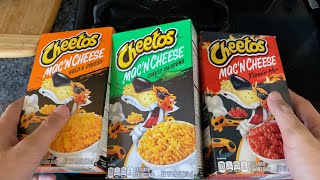 Cheetos Mac 'n Cheese Flavor Sampler - Silent Unboxing and Cooking