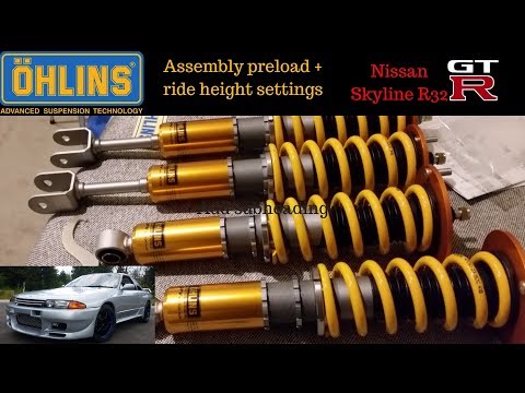 Ohlins Road and Track DFV Coilover Suspension set up.