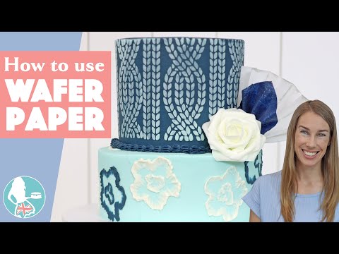 Part of a video titled Wafer Paper for Cake Decorating - YouTube