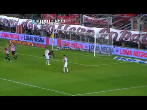 Débil remate del Cebolla. Independiente 0 - Estudiantes 0. Fecha 22. Primera División 2015. FPT