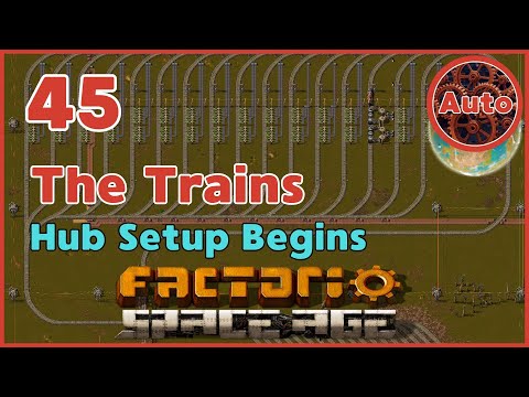 Setting up the Train Hub & Fixing Iron Shortages | Factorio Space Age New Player Guide | #45