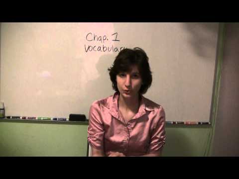 Chapter one Vocab