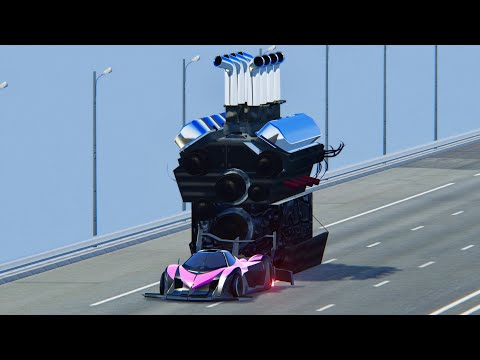 Devel Sixteen GTR 2014 vs Giant Engine Monster - Drag Race