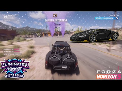 FH5 THE ELIMINATOR LEVEL 10 CAR DROP LAMBORGHINI CENTENARIO!! MY 8TH LEVEL 10 DROP IN FH5!!