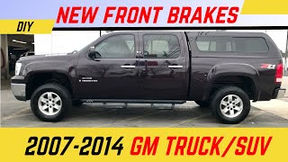 How to Replace Front Brakes 2007-2014 GMC Chevy Truck (Pads, Rotors, Silverado, Sierra, Tahoe)