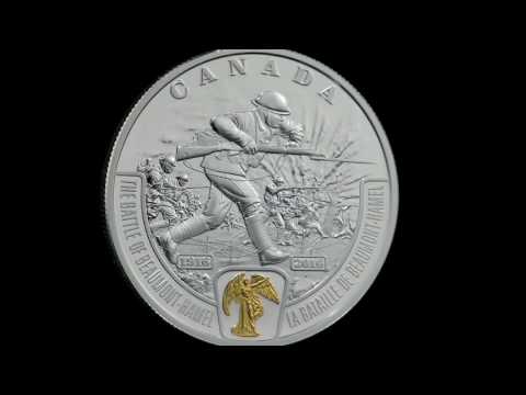 1 oz. Pure Silver Selectively Gold-Plated Coin – The Battle of Beaumont-Hamel