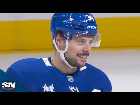Maple Leafs' Matthews And Knies Combine For Sweet Two-On-One Goal