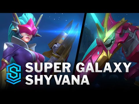 Super Galaxy Shyvana Wild Rift Skin Spotlight
