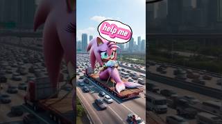 Download lagu Sonic team but Giant mermaid crying evacuated by truck #sonic #funny #sad #shorts mp3