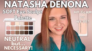 NATASHA DENONA Texture & Tone Eyeshadow Palette (Soft) Review and HY GLAM Foundation